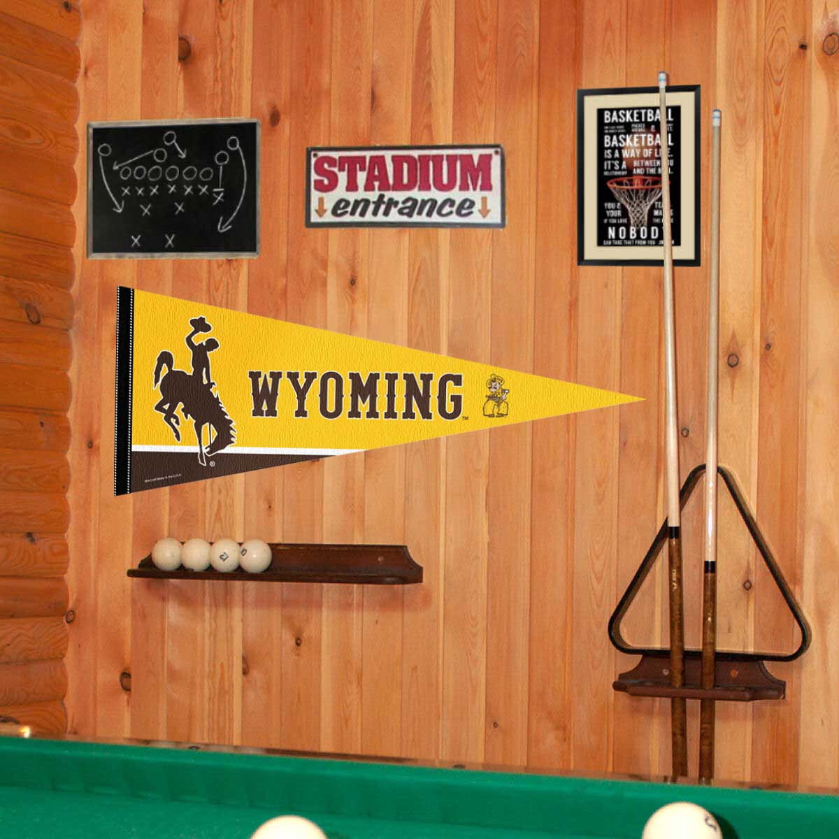University Of Wyoming Wyoming Pennant Wyoming Flag Beanie - Foto 11