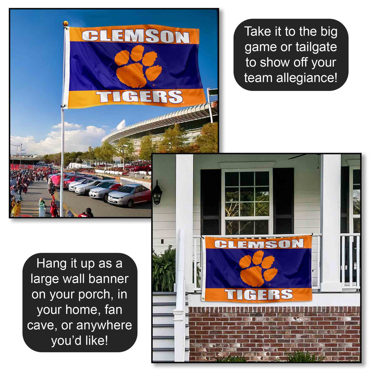 Tennessee State Tigers Wordmark Garden Flag – 13x18 Inch Double Sided Polyester Banner (Garden Stand Sold Separately)
