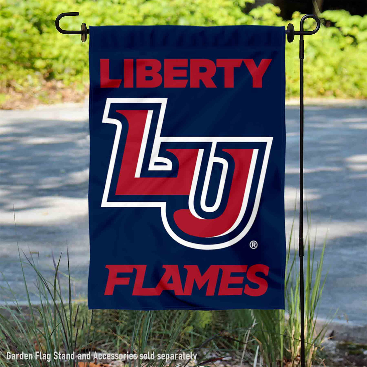 Liberty University Gartenflagge – 100% Polyester, Doppelseitig Bedruckt, Design C