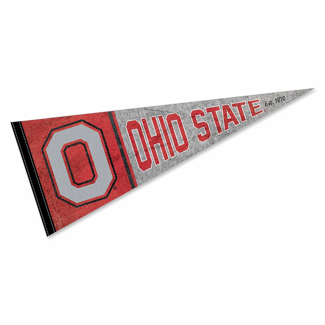 Ohio State Buckeyes Throwback Retro Vintage Pennant Flag - State