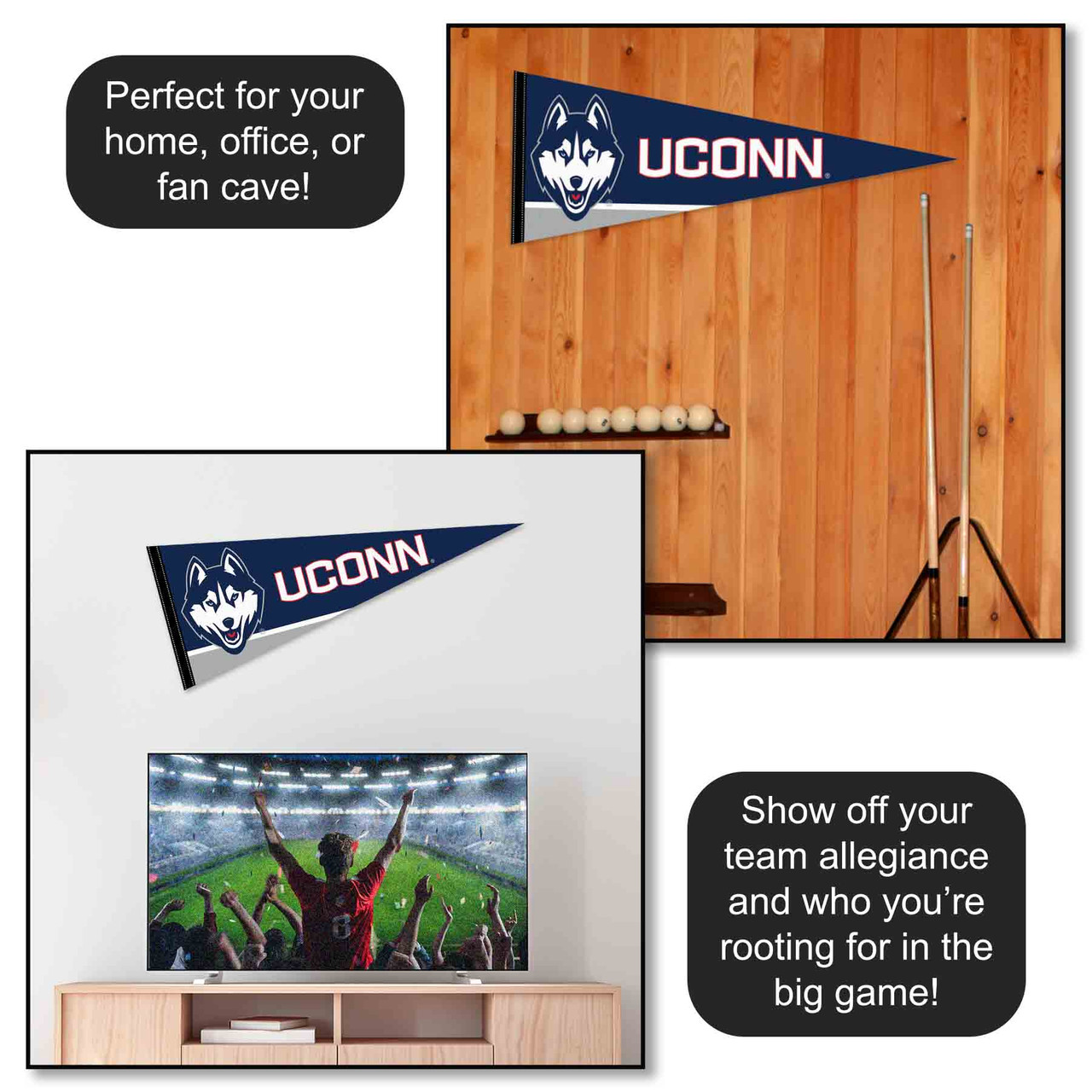 Michigan Tech Huskies Felt Pennant – 12x30 Inch, Officially Licensed College Wall Decor 11 thumbnail image