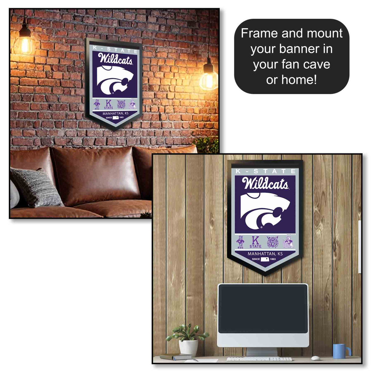 Kansas State Wildcats Flag 3x5 Ft – Nylon – Purple – College Flags And Banners Co.