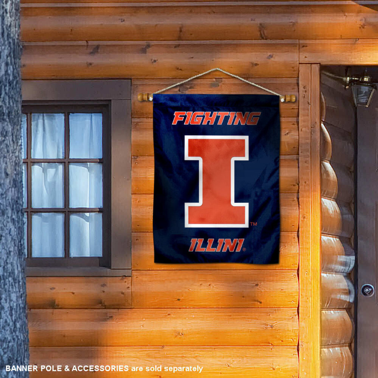  Illinois Fighting Illini Banner and Scroll Sign : Sports &  Outdoors