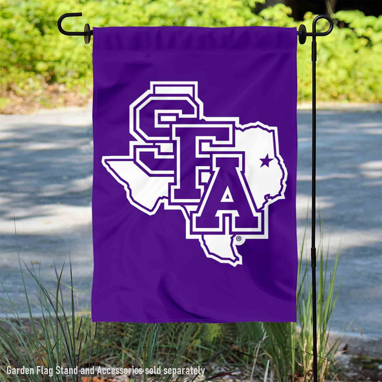 Stephen F. Austin Lumberjacks Garden Flag Set With Pole Stand - 13x18" Double Sided, Officially Licensed - View #5