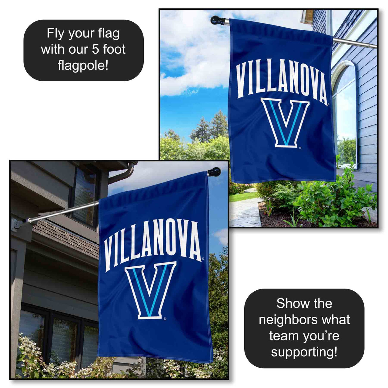 Villanova Wildcats Logo House Flag - State Street Products