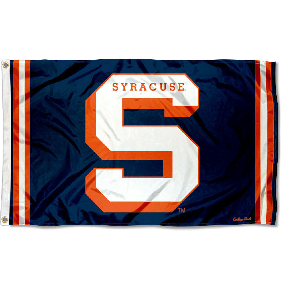 Syracuse Orange Stars And Stripes Nation Flag - 3x5 Feet, Officially Licensed, Double-Sided Outdoor Banner - View #3