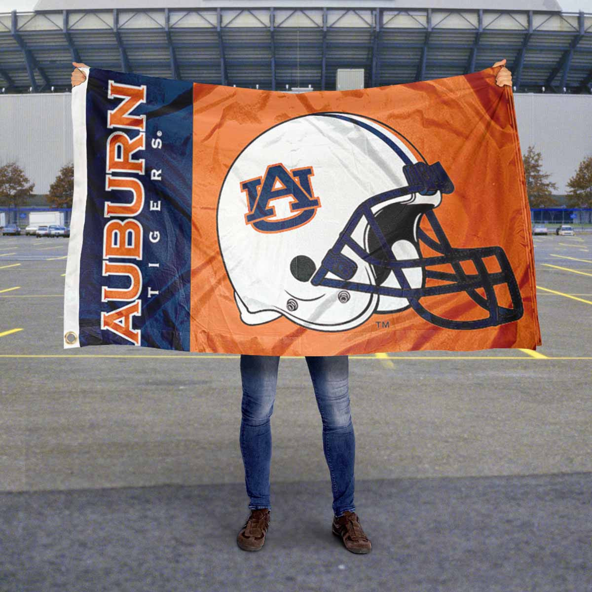 Auburn Tigers Official University Flag - 3x5 Feet, Durable Polyester, Double-Sided Print, With Grommets - View #5