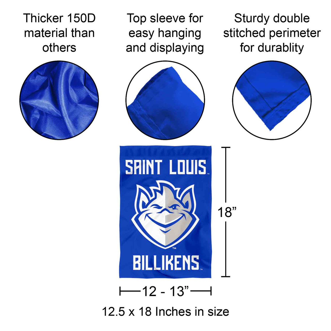 SLU Billikens New Logo Garden Flag - State Street Products