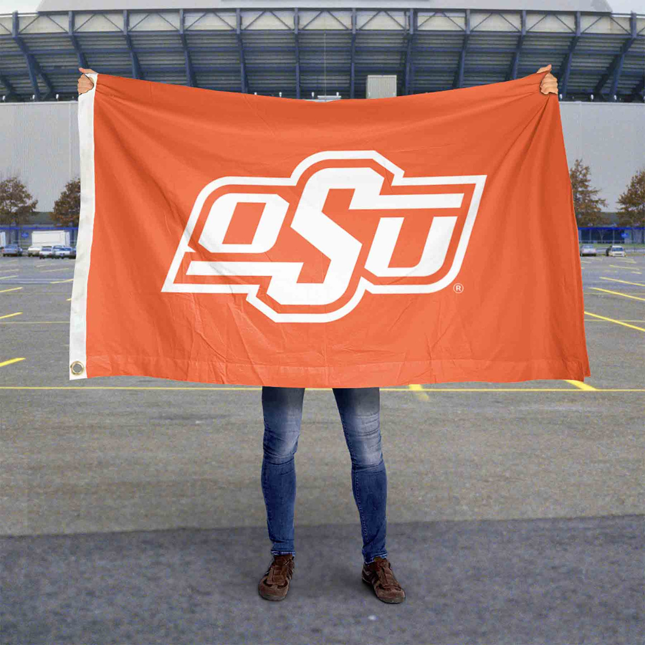 Oklahoma State Cowboys OSU Logo Large Grommet Banner Flag