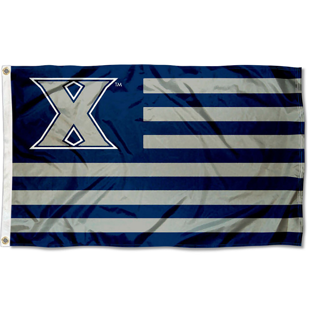 Xavier Musketeers Stripes Flag - State Street Products