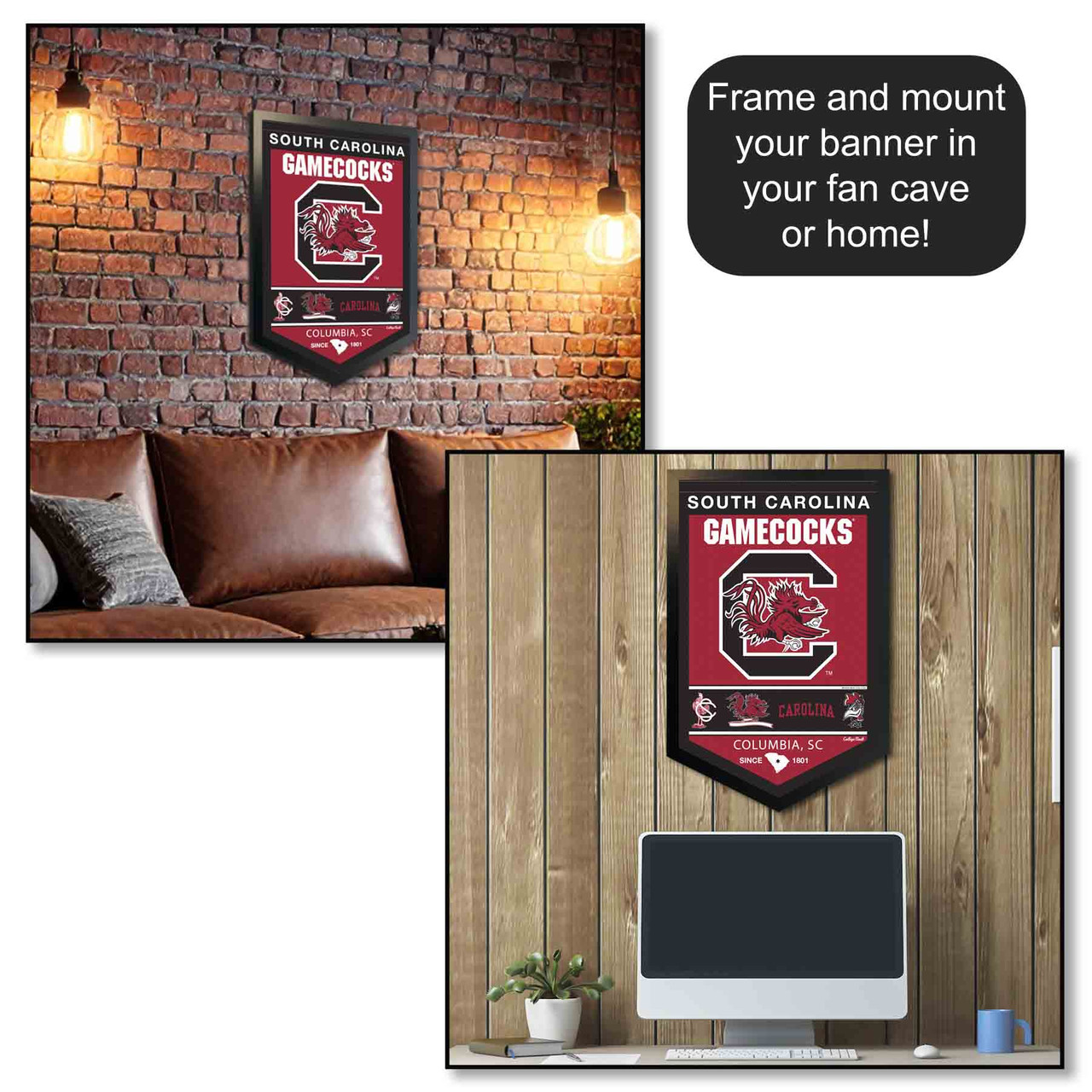 South Carolina Gamecocks Logo Garden Flag - 13x18 Inch, Double-Sided, NCAA Licensed