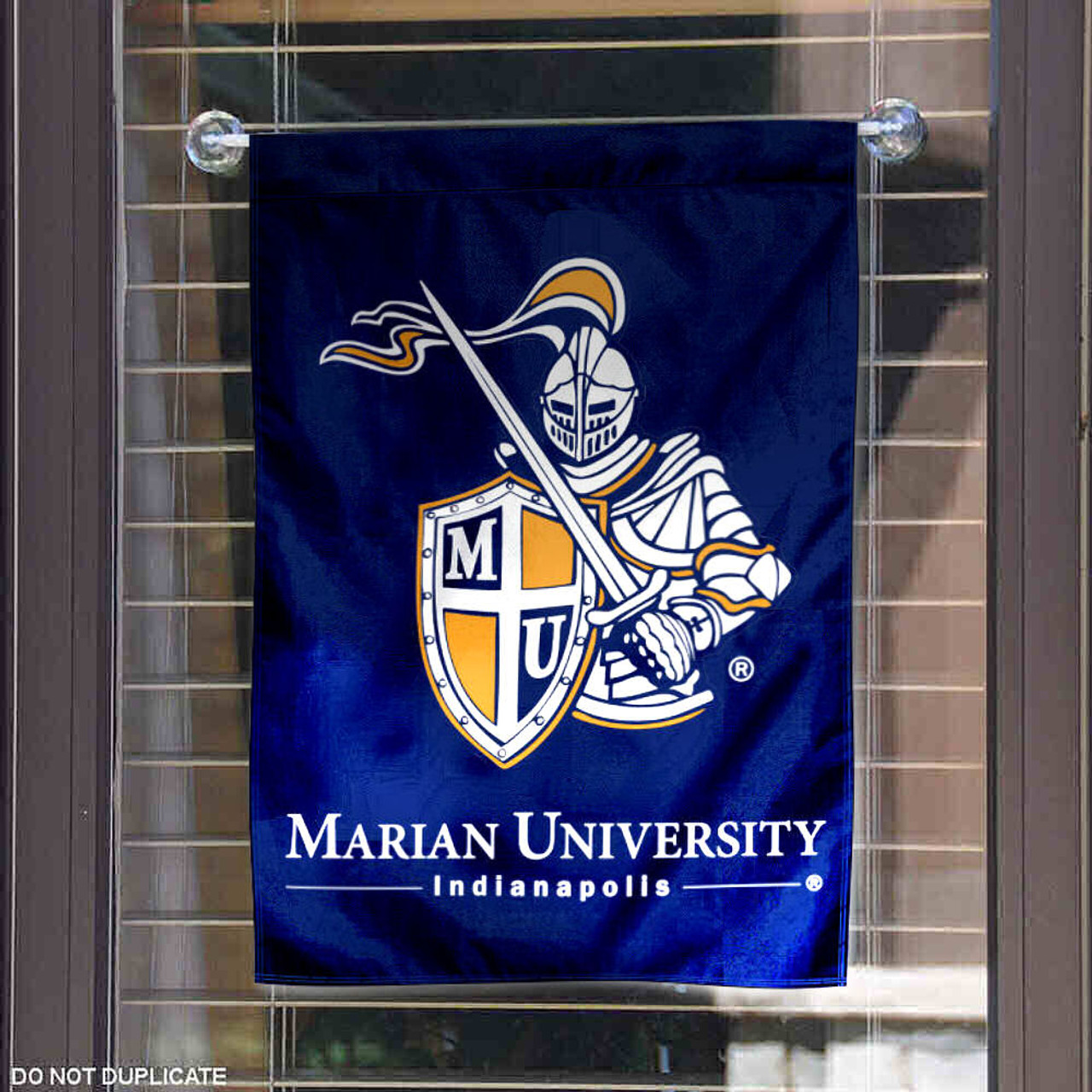 Marian University Academic Logo Garden Flag State Street Products