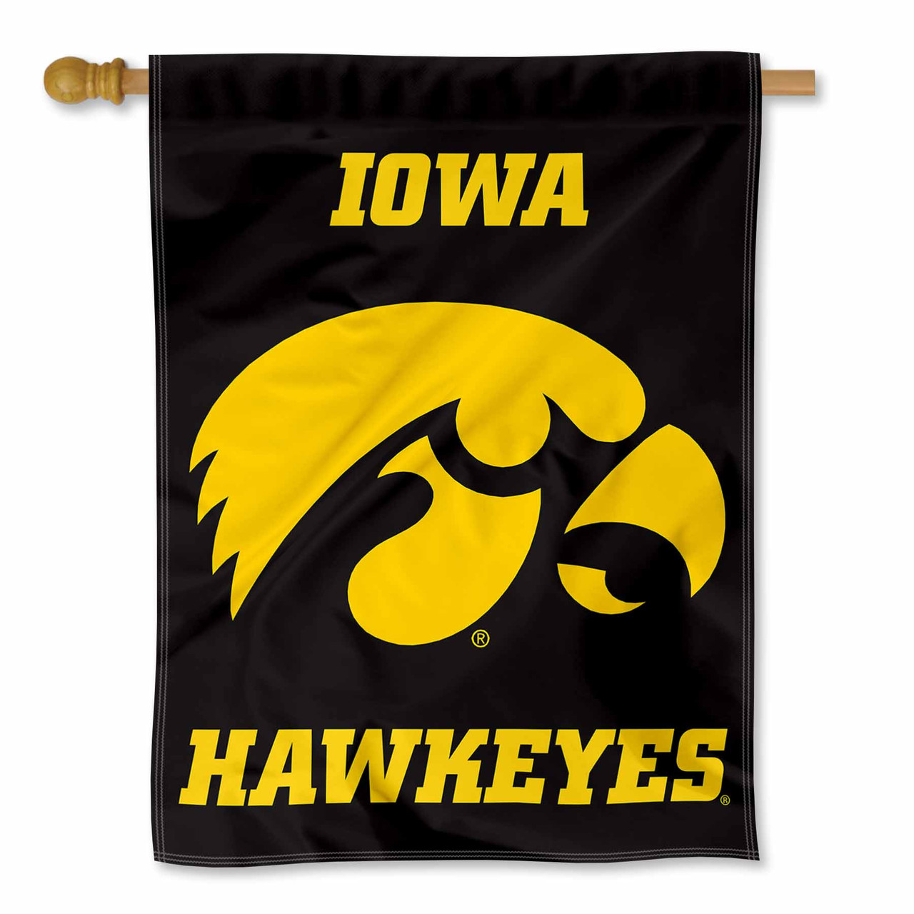 Iowa Hawkeyes House Flag State Street Products