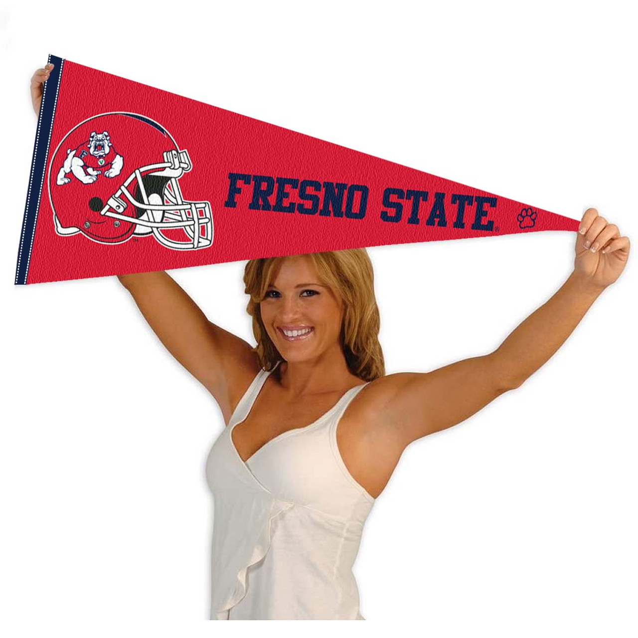  Fresno State Bulldogs Pennant Flag and Wall Tack