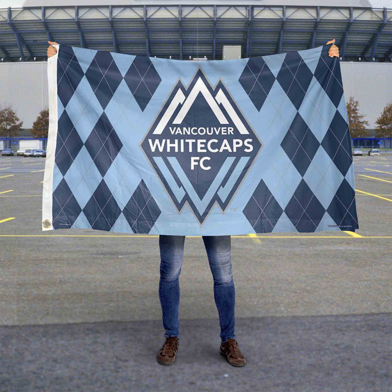 Vancouver Whitecaps Jersey Pattern Flag State Street Products Vancouver Whitecaps Jersey Pattern Flag State Street Products