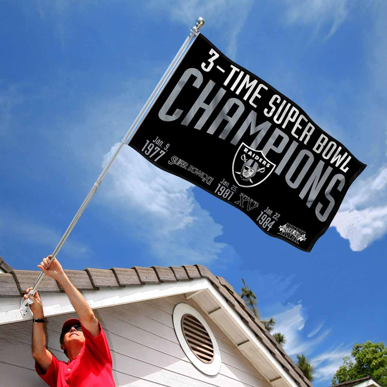 Las Vegas Oakland Raiders X Los Angeles Dodgers Flag - 3x5 ft Champions MLB  NFL