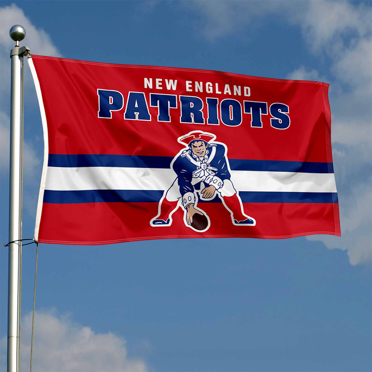 New England Patriots Throwback Retro Vintage Logo Flag - State Street  Products