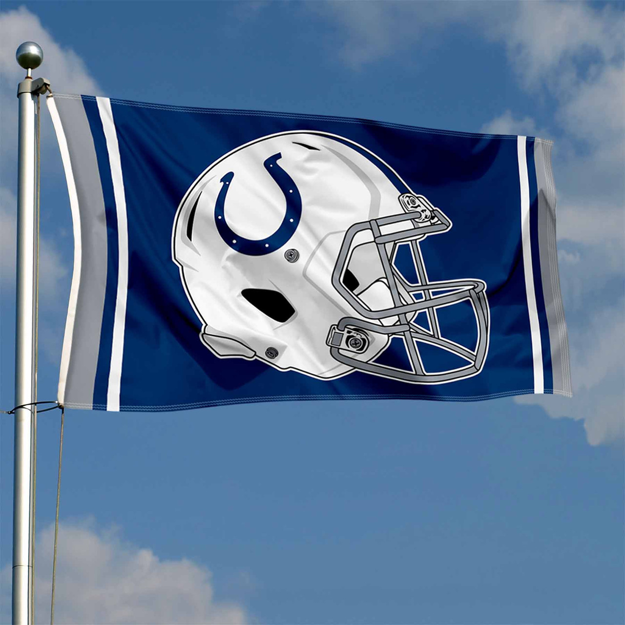 Indianapolis Colts Helmet Style-1 Embroidered Sew On Patch