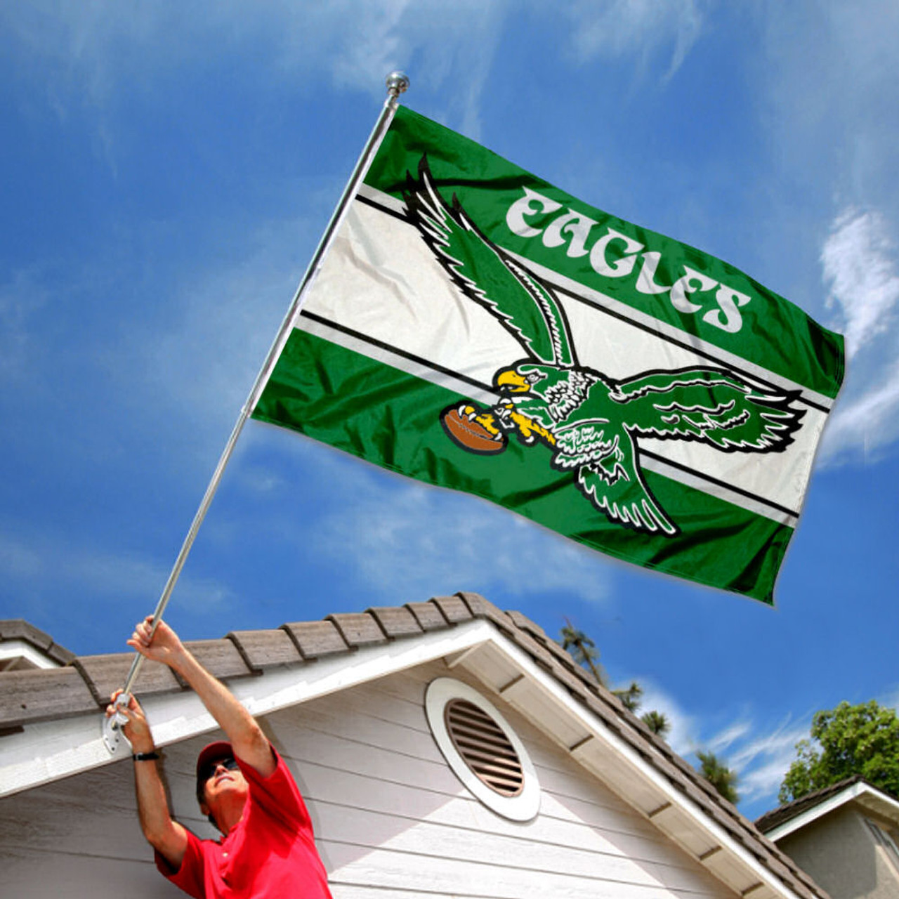 Philadelphia Eagles Throwback Vintage Retro Pennant Flag