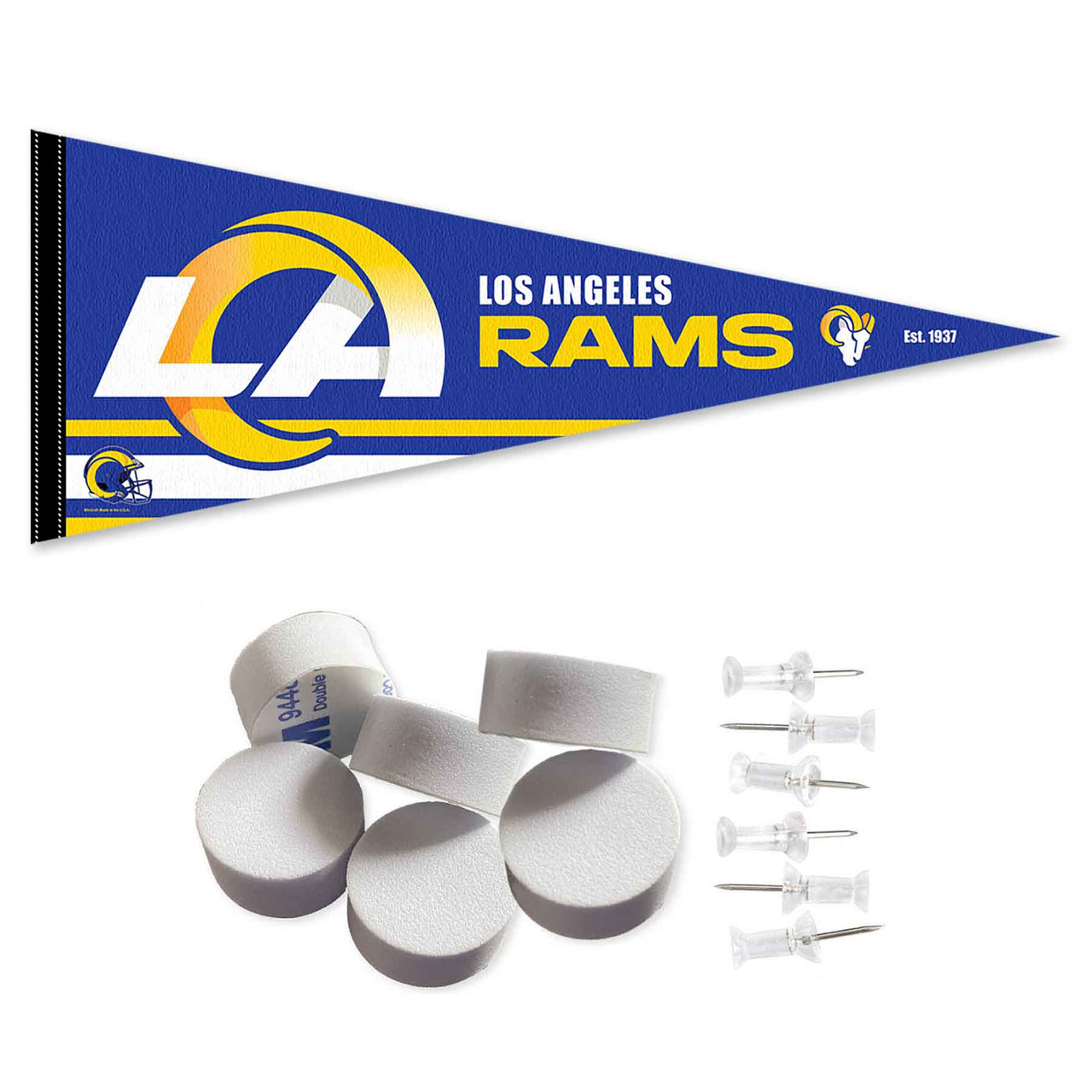 LOS ANGELES RAMS LA-Style Official NFL Football Team Logo 28x40 WALL BANNER