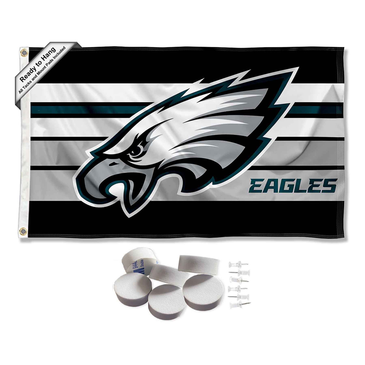 24 NFL Philadelphia Eagles Round Distressed Sign