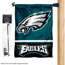 Philadelphia Eagles Garden Flag and Mailbox Flag Pole Mount