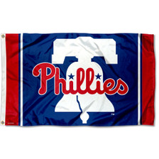 Vintage 1970s Philadelphia Phillies Full Size Pennant Flag Philly Decor Man  Cave