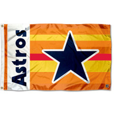 Houston Astros wooden Rainbow style flag