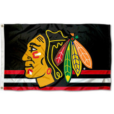 Chicago Blackhawks Stanley Cup Champions Logo 35x60 Flag
