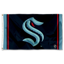 Seattle Kraken Jersey Stripes Outdoor 3x5 Flag