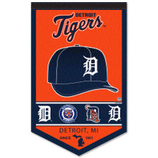 Stockdale Detroit Tigers EG VINTAGE Retro BANNER Premium 2-sided 28x44  House Flag Baseball