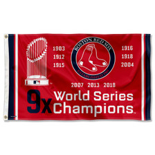 Boston Red Sox Logo Garden Flag and Stand - State Street Products