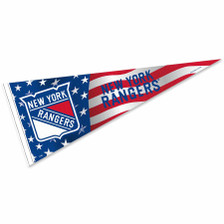 New York Rangers Nation USA Americana Stars and Stripes Pennant Flag