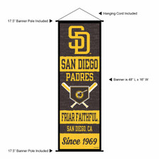 San Diego, CA Flag - Bumper Sticker (Padres Colors) - SanDiegoHumor