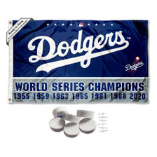 Wraft Fanatics 9416647750 24 x 38 in. Los Angeles Dodgers Wool Dynasty  Slogan Design Banner, 1 - Ralphs