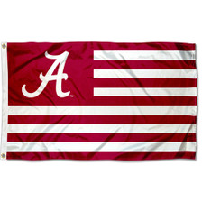 Alabama Crimson Tide Striped Flag