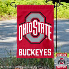 Ohio State University Buckeyes Garden Flag