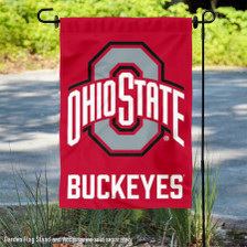 Ohio State University Buckeyes Garden Flag