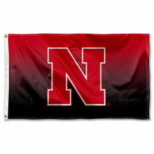 Nebraska Cornhuskers Gradient Ombre Flag