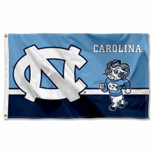 Desert Cactus University of North Carolina Flag UNC Chapel Hill Tar Heels Flags Banners 100% Polyester Indoor Outdoor 3x5 (Style 1)