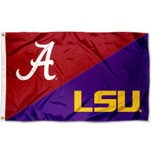 Alabama vs LSU House Divided 3x5 Flag