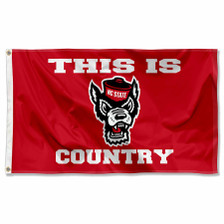 North Carolina State Wolfpack This is Wolfpack Country Logo Flag