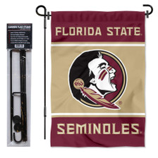 Florida State University Garden Flag and Stand