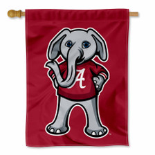 Alabama Crimson Tide Big AL Mascot Double Sided House Flag