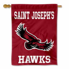 Saint Josephs Hawks Logo Double Sided House Flag