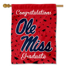 Ole Miss University Gartenflagge – Doppelseitig, 100% Polyester, Design C, Für Fans Der Rebels