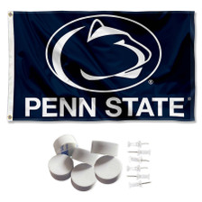 Penn State Nittany Lions Banner Flag with Wall Tack Pads