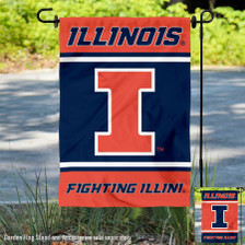 Illinois Fighting Illini Garden Flag