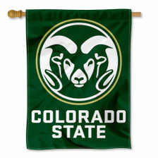 Colorado State Rams Logo Double Sided House Flag