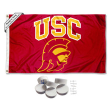 Southern Cal USC Trojans Banner Flag with Tack Wall Pads